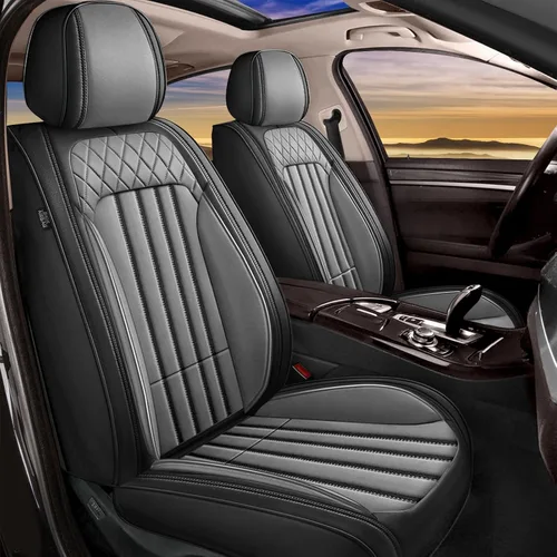 Vista 10 de Fundas de asiento para Kia Optima 2001-2020, asientos delanteros, protector de asiento impermeable, soporte ergonómico de cintura, para decoración
