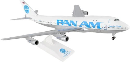 Vista 3 de Daron Skymarks SKR877 Pan American World Airways 707 Escala 1/150 Modelo de avión Jet Clipper Monsoon Livery REG#N415PA