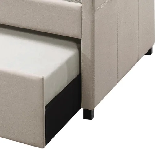 Vista 5 de Acme Sofá cama totalmente tapizado con sofá cama nido de tamaño individual, sala de estar, cama de invitados, dormitorio, no requiere somier
