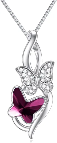 Vista 39 de Collar de plata de ley para hermanas, joyas de cumpleaños para hermanas y amigas