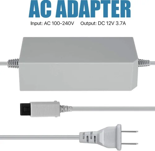 Vista 4 de SSIOIZZ Juego de cables de repuesto Wii 4 en 1, adaptador de corriente de CA Wii + convertidor Wii a HDMI + barra de sensor de movimiento con cable