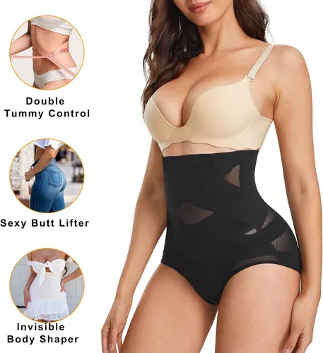 Vista 2 de ZOPEUSI Fajas moldeadoras de cintura alta para mujer, con control de abdomen, para mujer