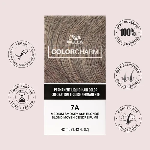 Vista 3 de WELLA Color Charm - Tinte líquido permanente para el cabello para cobertura de canas, rubio natural