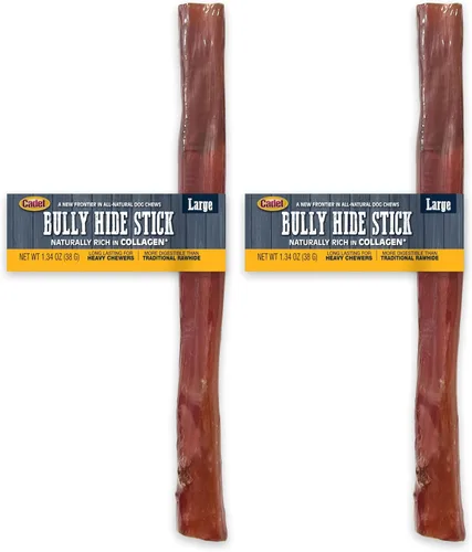 Vista 14 de Cadet Bully Hide Sticks Natural Dog Chews, Large, 7 Count