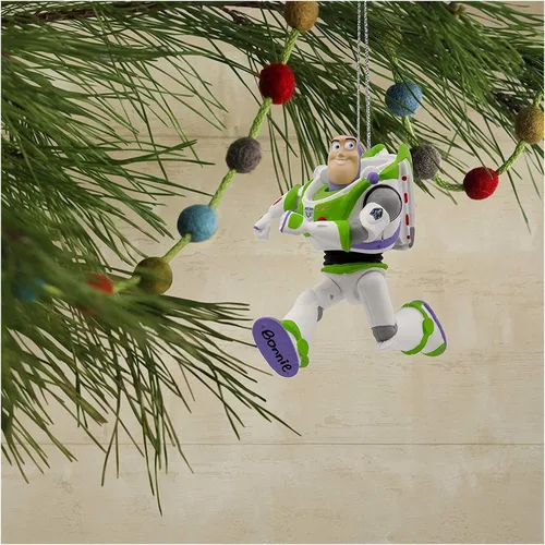 Vista 4 de Ornaments Halmark Disney Pixar Toy Story 4 Buzz Lightyear - Decoración para árbol de Navidad