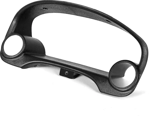 Vista 5 de HECASA Bisel de racimo compatible con Honda Civic 1996-2000, negro, calibre 2, bisel de racimo de doble calibre 2.047 in-2.362 in