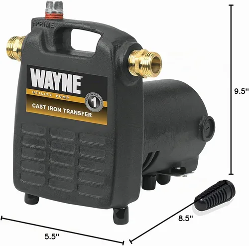 Vista 8 de Wayne PC4 - Bomba multipropósito de hierro fundido 1/2 HP con colador de succión