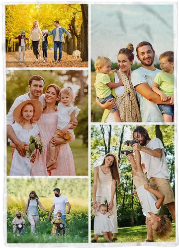 Vista 9 de Manta personalizada con texto de fotos, manta con imagen personalizada para padre, mamá, niños, perros, amigos o pareja, collage de 8 fotos, 50 x 60