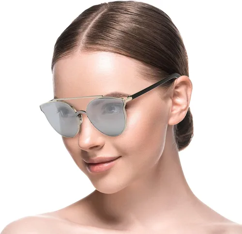 Vista 4 de Pubemy S30042 - Gafas de sol estilo ojo de gato para mujer clásicas modernas hipster a la moda