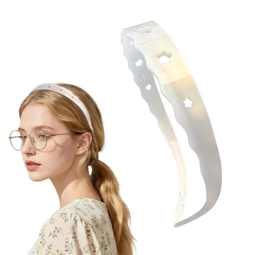 Vista 11 de Diademas de acetato para mujer - Diademas delgadas antideslizantes con dientes, diseño amigable con gafas, accesorios para el cabello estilo 90s
