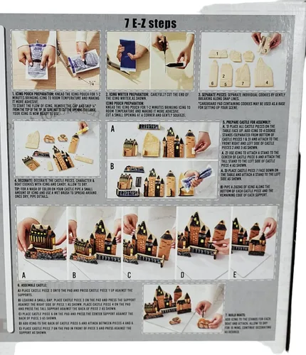 Vista 4 de Create-A-Treat Wizarding World Harry Potty Construye tu propio kit de galletas del castillo de Hogwarts