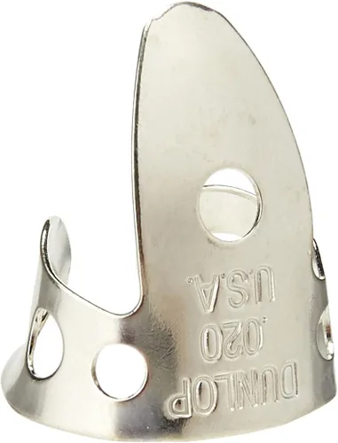 Vista 12 de Jim Dunlop 33P013 .013 pulgadas dedo de plata de níquel y thumbpicks
