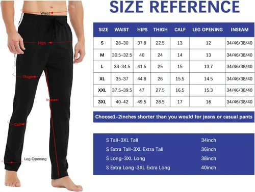 Vista 5 de Idtswch Pantalones deportivos altos a rayas para hombre, 34363840, con bolsillos