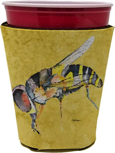 Vista 18 de Caroline's Treasures 8850CC Abeja en lata o botella dorada, funda lavable para bebidas, soporte aislado para bebidas, multicolor
