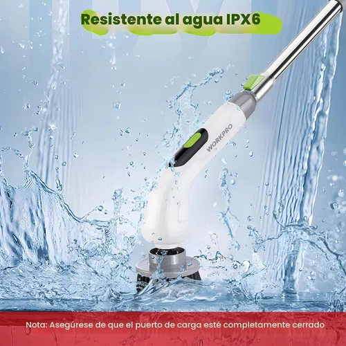 Vista 5 de WORKPRO Limpiador giratorio inalámbrico de 8 V, 8 cabezales de cepillo