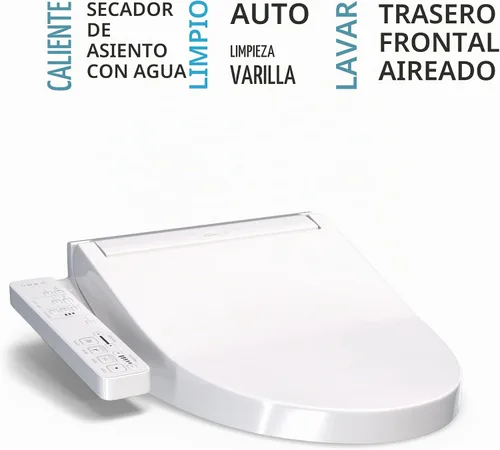 Vista 27 de TOTO® WASHLET® KC2 Asiento electrónico para bidé con asiento calefactado y tapa de cierre suave, redondo, blanco algodón - SW3023#01