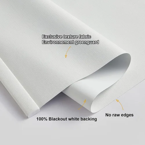 Vista 4 de Persilux Persianas Enrollables sin Cordón con Parada Libre 100% Opacas para Ventanas Cortinas Enrollables para Ventanas (Blanco, 36" An x 72" Al)