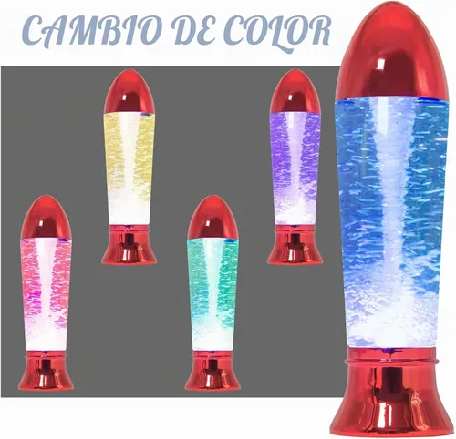 Vista 3 de YAKii - Lámpara de tornado LED que cambia de color, 10.5", juguete de ciencia que genera un tornado, funciona con pilas o un cable USB.