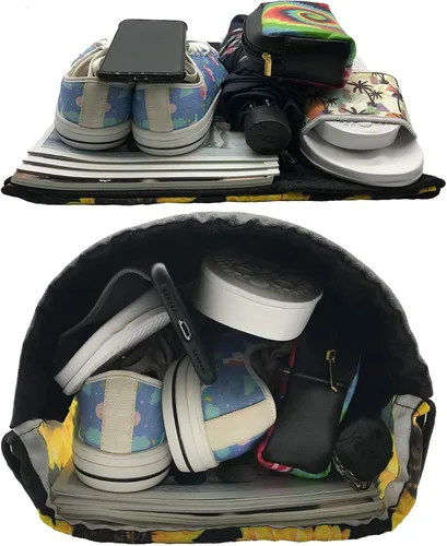 Vista 5 de HIFUN English Bulldog - Mochila unisex para gimnasio viaje con cordón