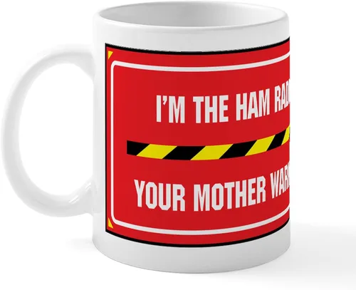 Vista 23 de CafePress Eat Sleep - Taza de café de cerámica con radio, 11 oz (11.0 fl oz)