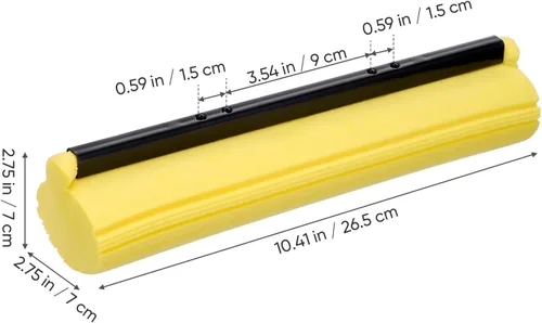 Vista 6 de LIFKOME Mops Kitchen Home - Recambio de cabezal de esponja súper absorbente y de goma de espuma PVA, repuesto de espuma de esponja plegable, 2
