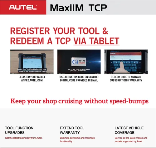 Vista 4 de Autel Programa de cuidado total para Autel MaxiIM IM508 S (tarjeta de actualización de 1 año IM508)