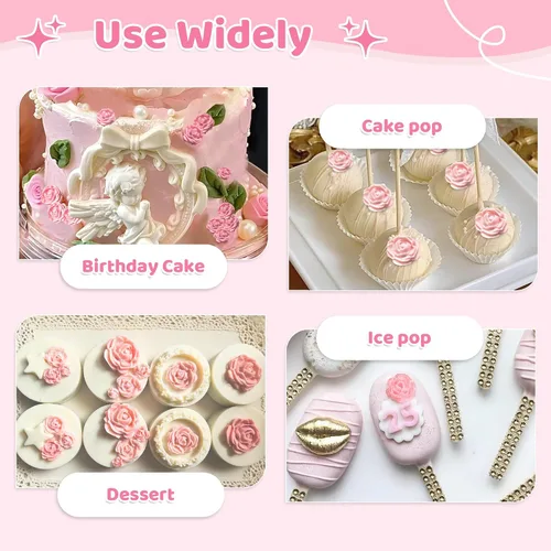 Vista 27 de YunKo Mini arcos de silicona Fondant Moldes Chocolate Candy Cake Pop Craft Molde Bowknot