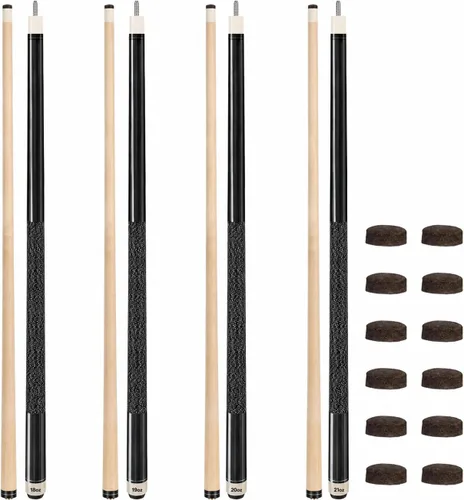 Vista 13 de Kmise 58 Inch FAS Canadian Maple Pool Cue Set 18 19 20 21oz