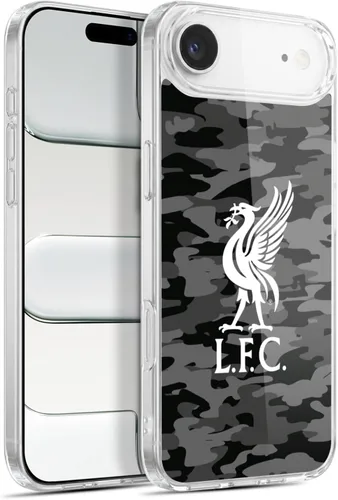 Vista 104 de Head Case Designs Funda de gel con licencia oficial del Liverpool Football Club Away Colourways Crest Camou [protección de grado militar] compatible