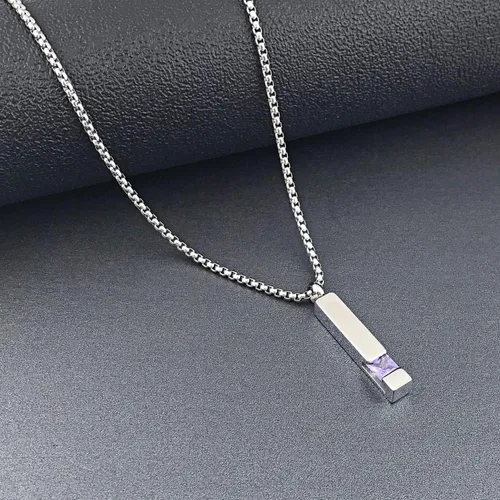 Vista 31 de YOUFENG collar con urna para cenizas, cubos de piedras natales, urna para cenizas humanas, collar de urna de cremación, relicario, recuerdo