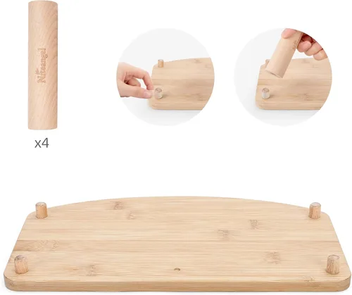 Vista 6 de Niteangel Plataforma de rueda para hámster de la serie nube de madera acrílica antideslizante (pequeña)