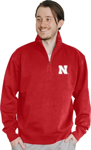 Vista 132 de Blue 84 Sudadera con cremallera de un cuarto para hombre de la NCAA