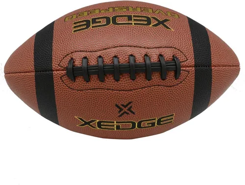 Vista 4 de XEDGE Balones de fútbol americano de cuero compuesto para interiores/exteriores para entrenamiento y juego recreativo Talla 6,7,9