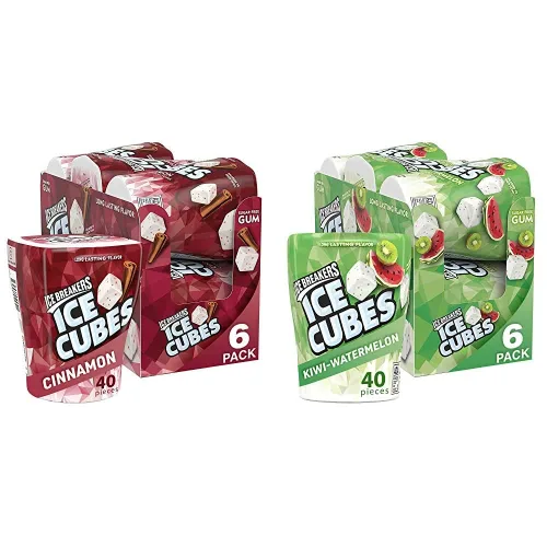 Vista 9 de ICE BREAKERS Ice Cubes - Botellas de goma de mascar sin azúcar y uva ártica sin azúcar (6 unidades, 40 piezas)
