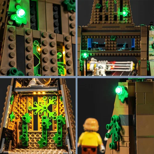 Vista 3 de BrickBling Luz LED compatible con Lego Yavin 4 Rebel Base 75365 Juego de construcción (edificio no incluido), iluminación creativa compatible