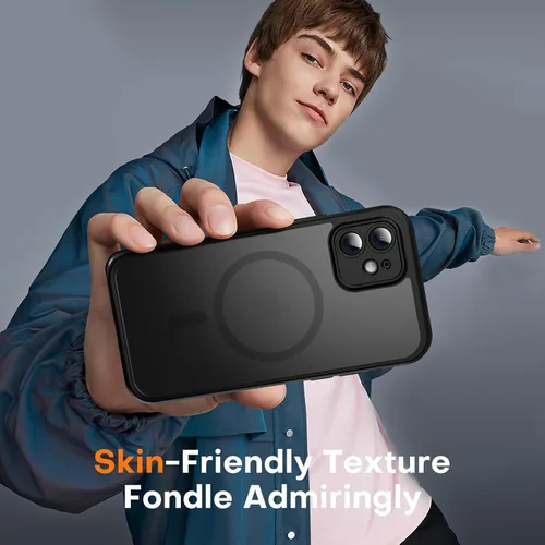 Vista 278 de TOCOL Funda magnética 3 en 1 para iPhone 15 Pro, mejorada [protección completa de cámara] con 2 protectores de pantalla, compatible con MagSafe Gris