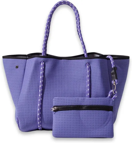 Vista 49 de POPUPS Bolso grande de neopreno para mujer - Bolso de mano de diseñador para todos los días, para el trabajo, la playa y viajes con bolsillos