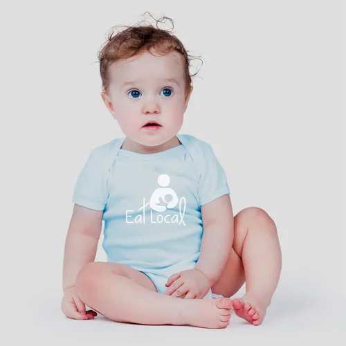 Vista 23 de AW Fashions Eat Local - Body para bebé, divertido y adorable mameluco para recién nacidos, traje unisex