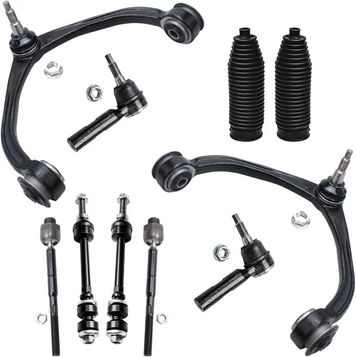 Vista 217 de Detroit Axle - Kit de suspensión delantera de 10 piezas para Chevrolet Trailblazer GMC Envoy 2004-2007 2005 2006 Soportes de brazo de control