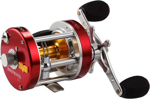 Vista 15 de KastKing Rover Round Baitcasting Fishing Reel, Perfect Conventional Reel for Catfish, Salmon/Steelhead, Striper Bass and Inshore Saltwater Fishing