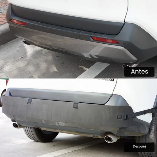 Vista 6 de Protector de parachoques universal para automóvil, protector de parachoques trasero solo para automóviles, protector de parachoques trasero negro 72