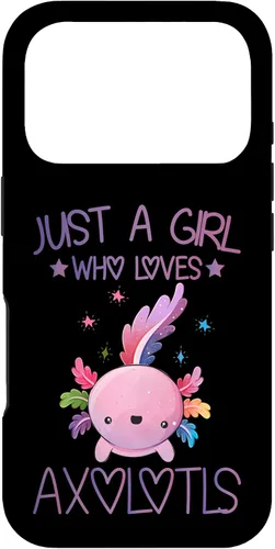 Vista 30 de Just A Girl Who Loves Axolotls Lover Gifts Kawaii Axolotls Case for iPhone 17