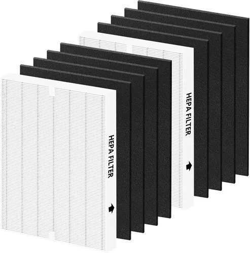 Vista 11 de Filtro de repuesto AP-1512HH para purificadores de aire Coway Airmega AP-1512HH y serie 200M, 1 paquete de filtro de alta eficiencia y 4 prefiltros