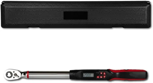 Vista 5 de Llave dinamométrica digital de 1/2 pulgada Tapha Tools, rango de torque 7.4-147.5 ft-lb (10-200 N-m), precisión ±2%, notificación LED y timbre