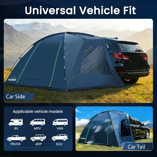 Vista 9 de WildFinder SUV Tent, Car Tents for Camping, SUV Tailgate Tent for Family