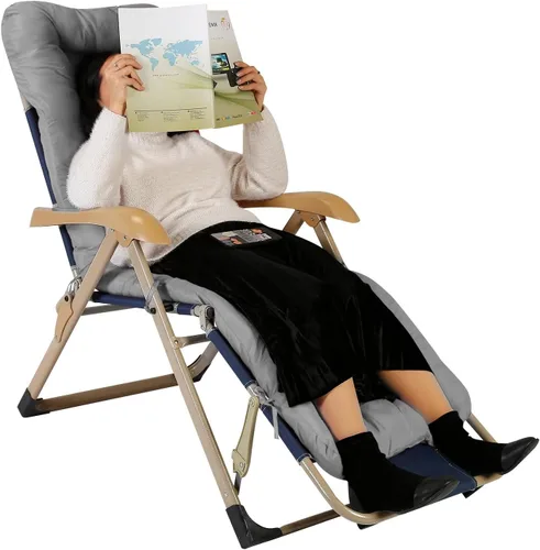 Vista 2 de Moclever Cojín para silla de gravedad cero de 67 x 22 x 4 pulgadas, cojín reclinable grueso para interiores y exteriores, cojín suave para tumbona