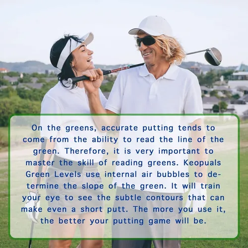 Vista 7 de Golf Green Reader - Marcador de pelota de golf con accesorios de golf de nivel para poner golf, ayuda de lectura verde, herramienta de entrenamiento