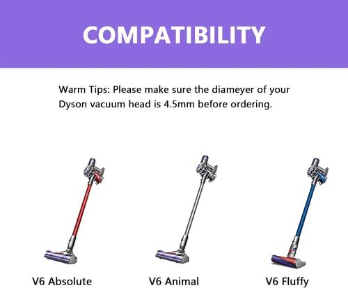 Vista 5 de Barra de rodillo de cepillo compatible con Dyson V6 Animal Absolute