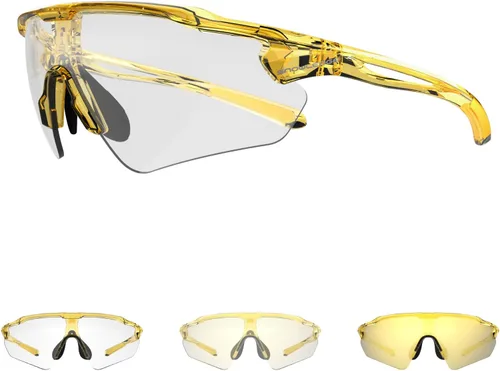 Vista 8 de Cycling Glasses, TR90 Unbreakable Frame Polarized Anti-UV400 Sports Sunglasses