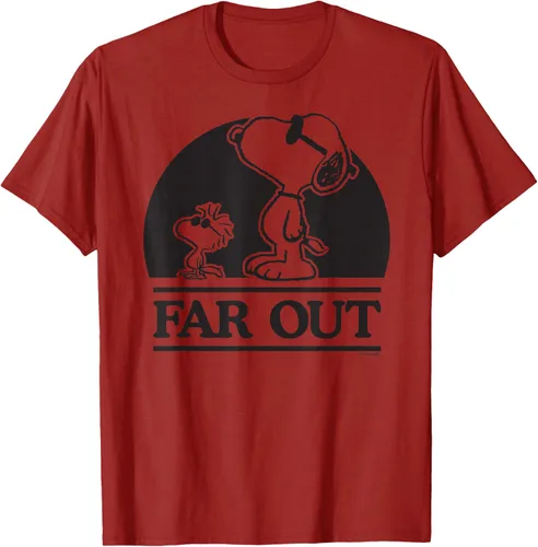 Vista 42 de Peanuts Woodstock 50th Anniversary Far Out Snoopy - Camiseta Blanco
